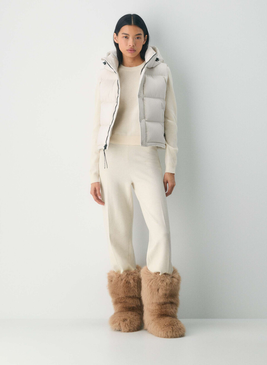 canotta corta the super puff - climatte perla opaca