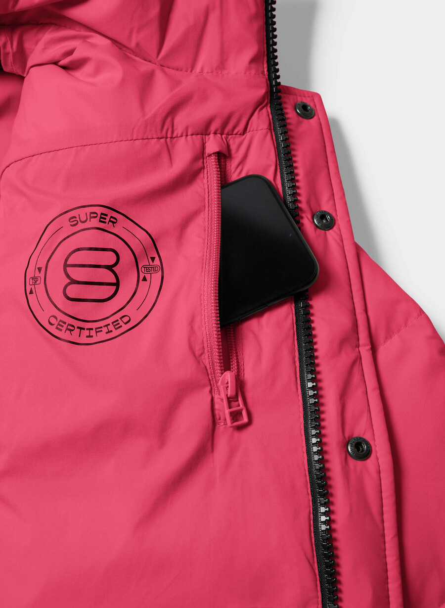 canotta corta the super puff - climatte wink pink