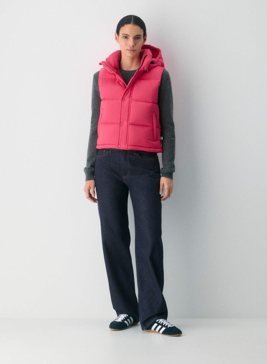 canotta corta the super puff - climatte wink pink