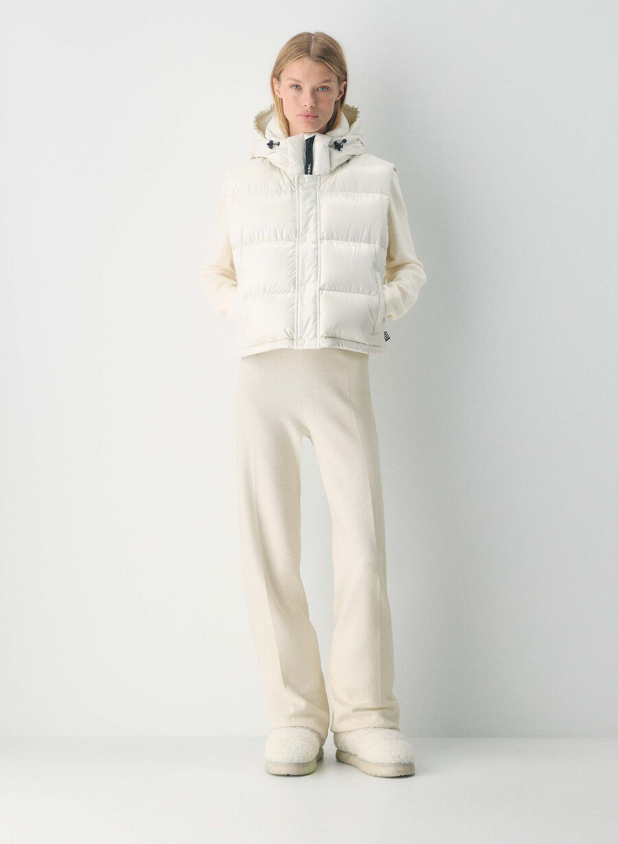 canotta corta the super puff - birch lucido