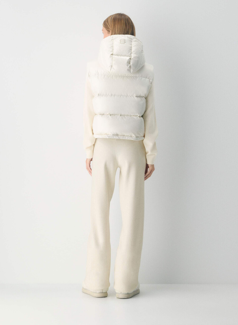 canotta corta the super puff - birch lucido