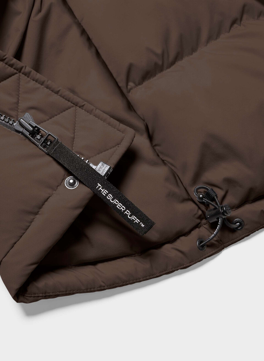 the super puff gilet da uomo - climatte rich mocha brown