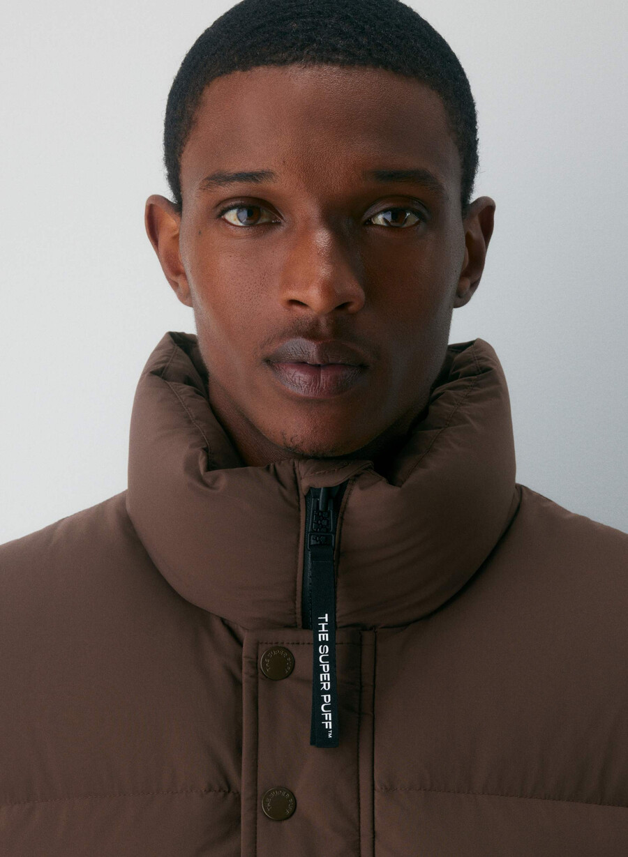 the super puff gilet da uomo - climatte rich mocha brown