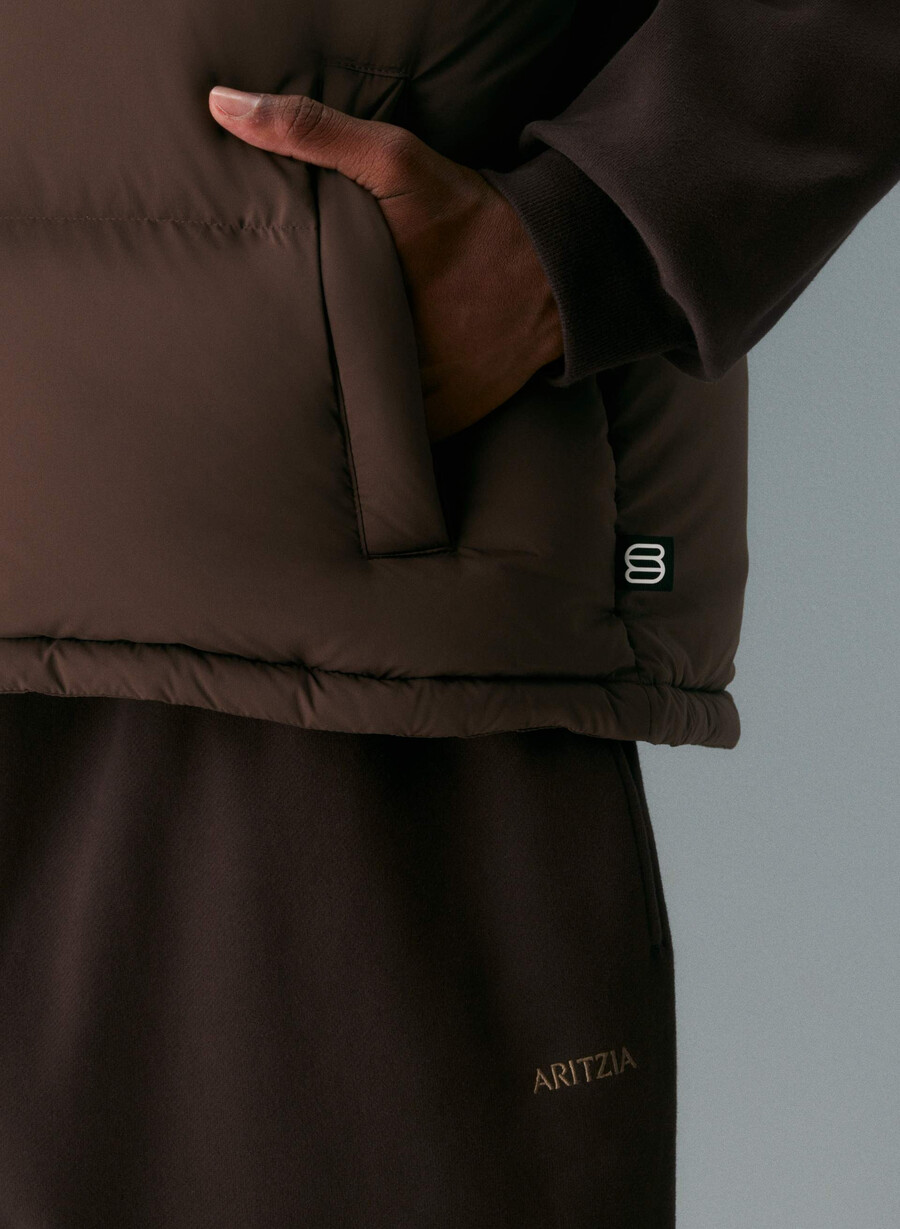 the super puff gilet da uomo - climatte rich mocha brown