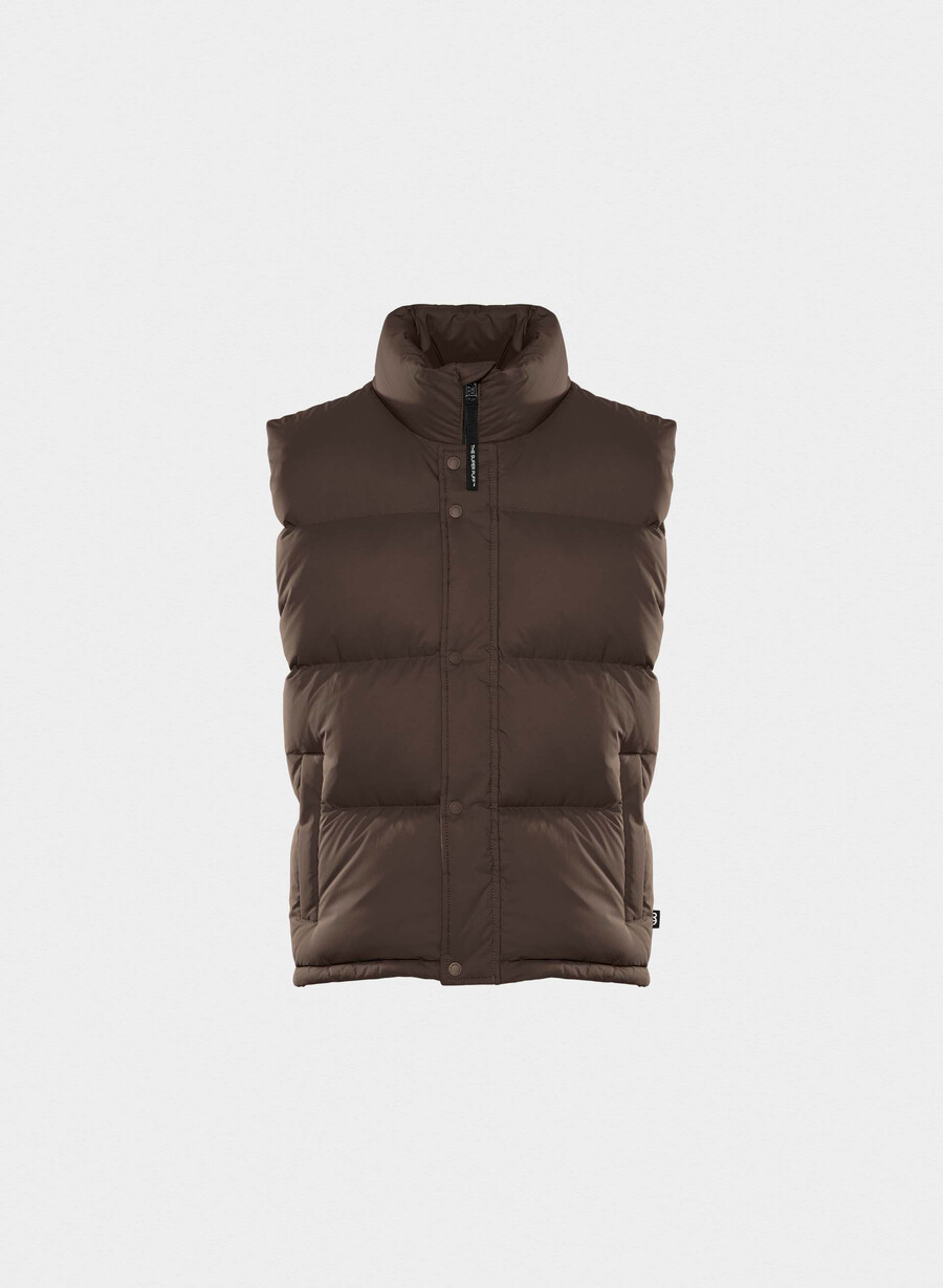 the super puff gilet da uomo - climatte rich mocha brown
