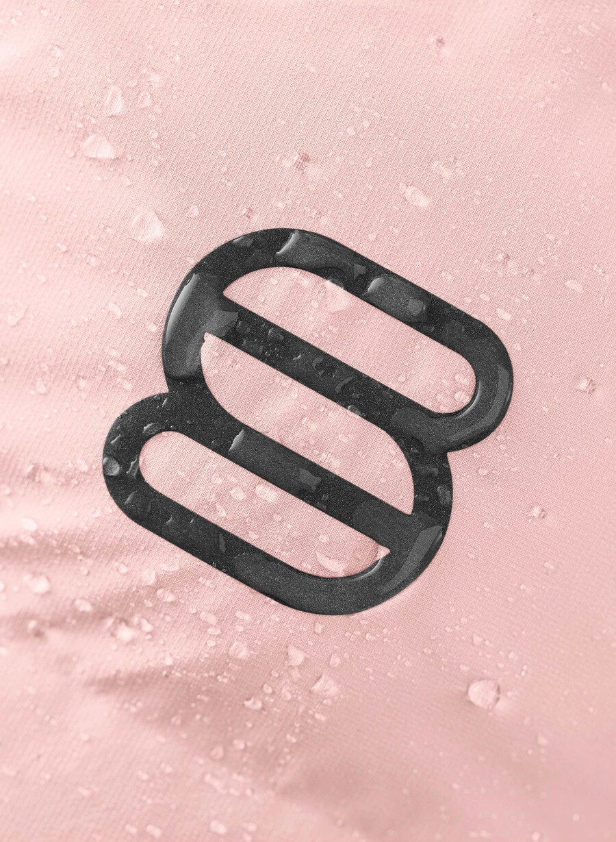 il super puff₂o shorty - rainstop rosa gesso