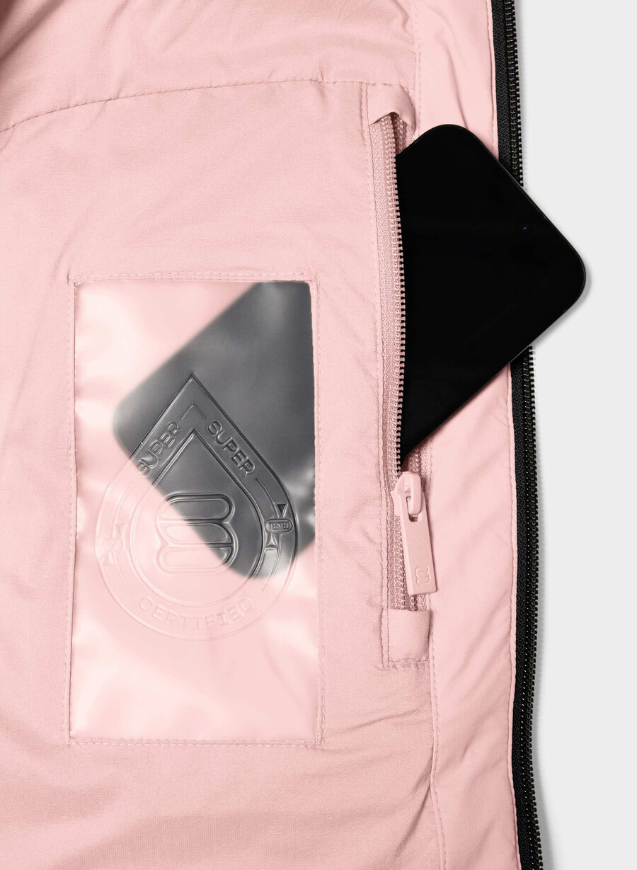 il super puff₂o shorty - rainstop rosa gesso
