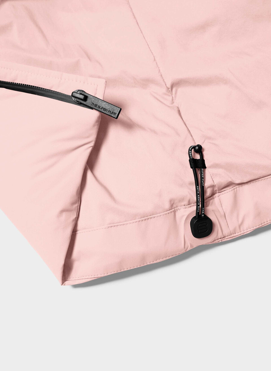 il super puff₂o shorty - rainstop rosa gesso