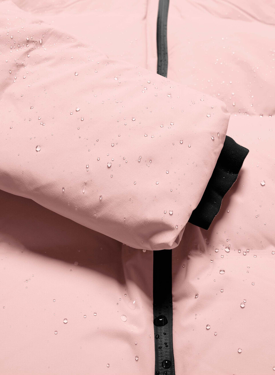 il super puff₂o shorty - rainstop rosa gesso