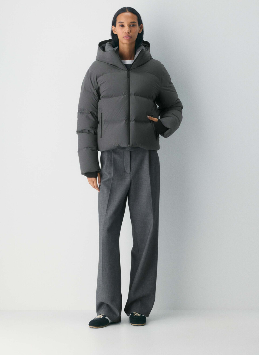 the super puff₂o shorty - rainstop grigio carbone