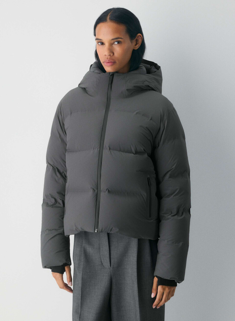 the super puff₂o shorty - rainstop grigio carbone