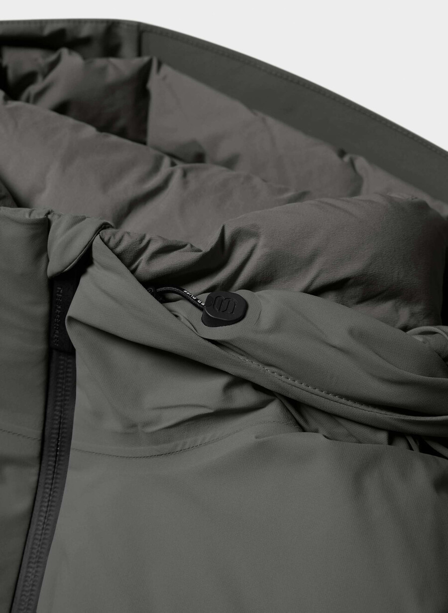 the super puff₂o shorty - rainstop grigio carbone