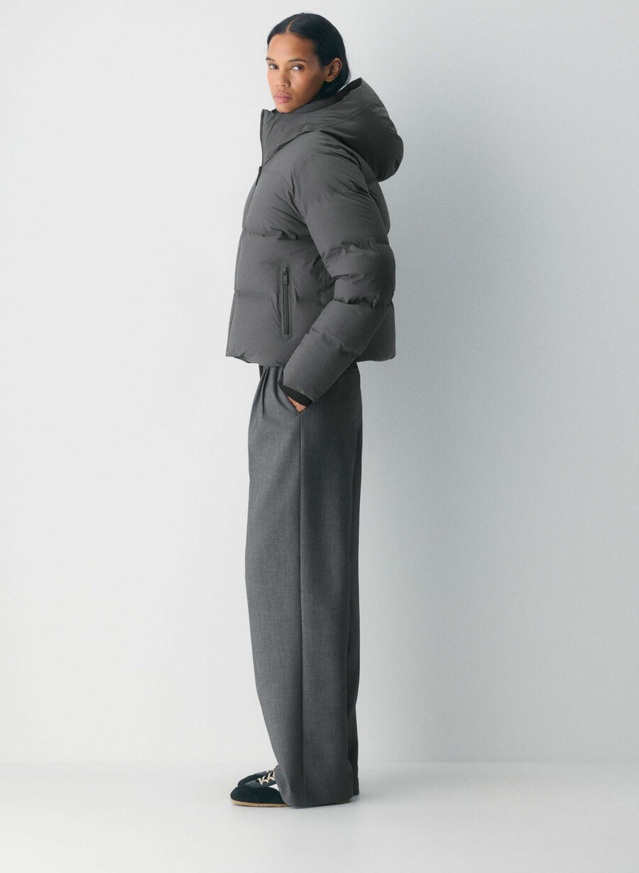 the super puff₂o shorty - rainstop grigio carbone