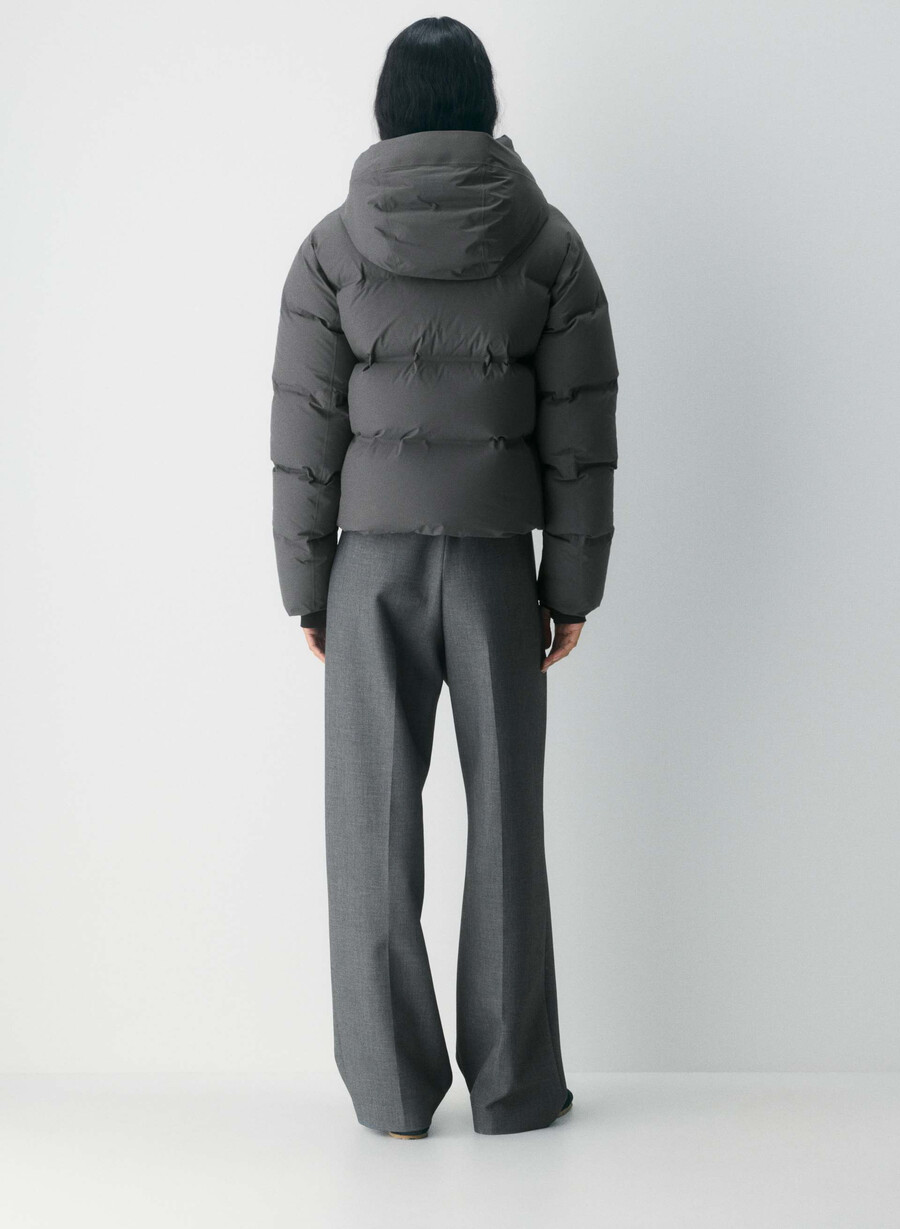 the super puff₂o shorty - rainstop grigio carbone