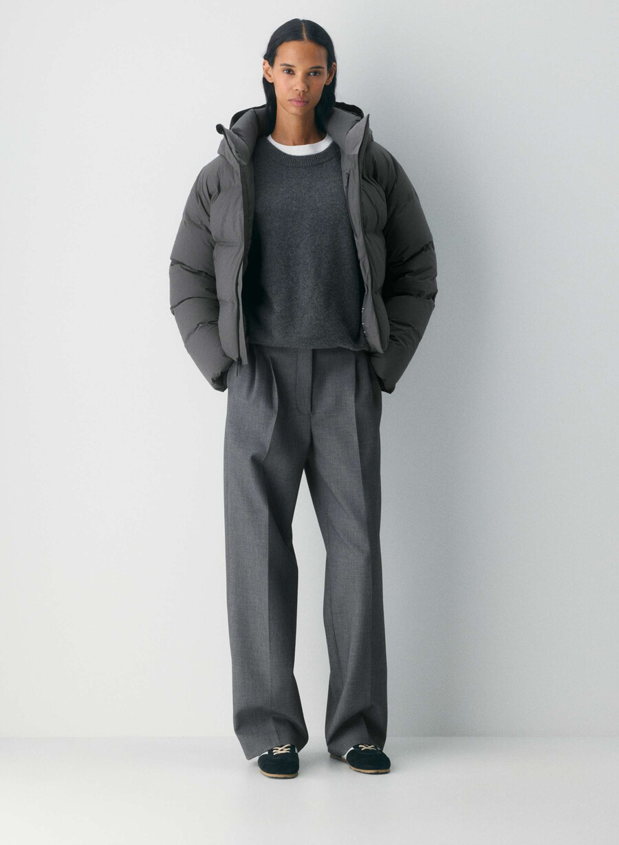 the super puff₂o shorty - rainstop grigio carbone