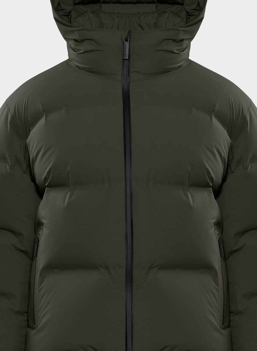 the super puff₂o shorty - rainstop flint green