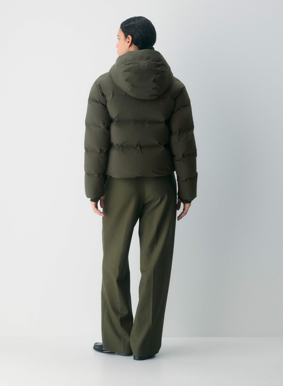 the super puff₂o shorty - rainstop flint green