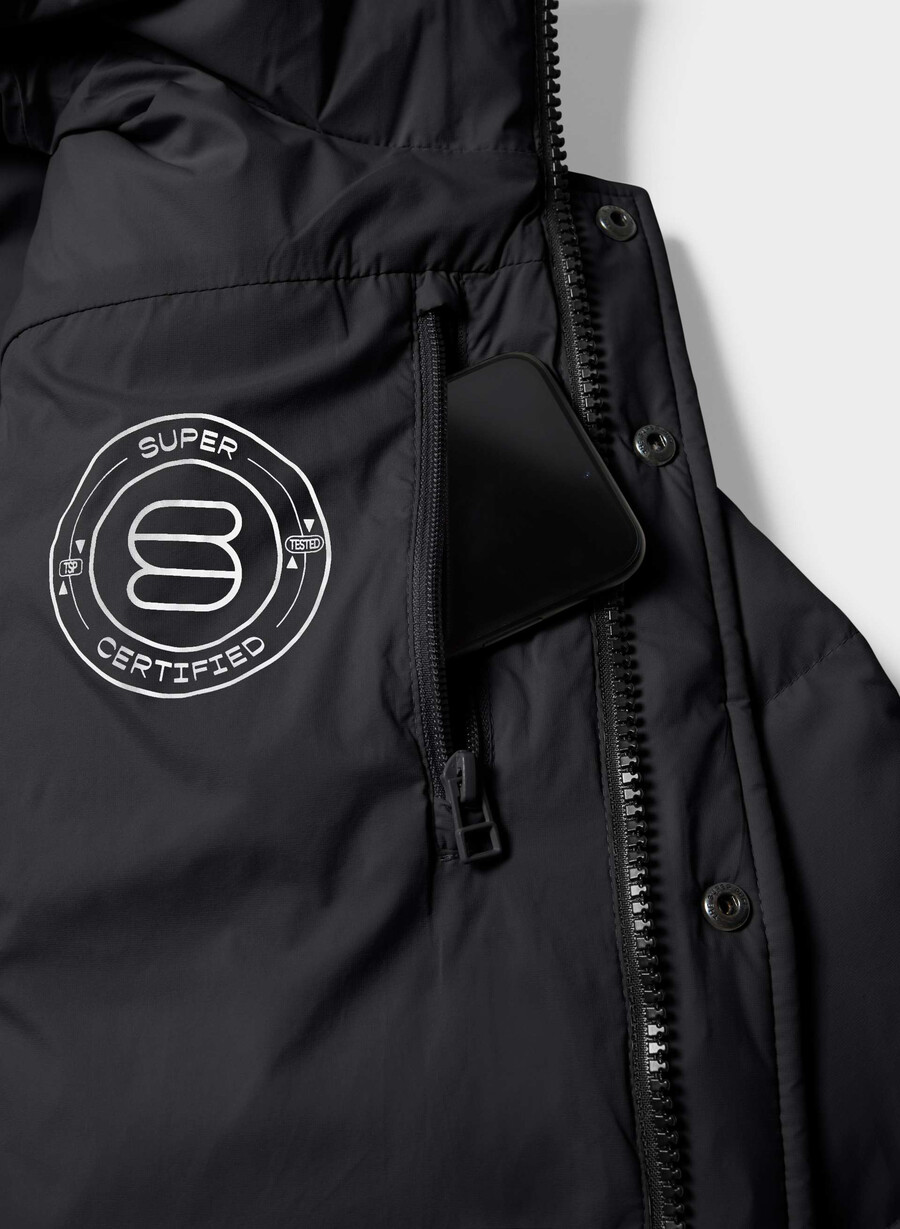 the super puff long - climatte nero