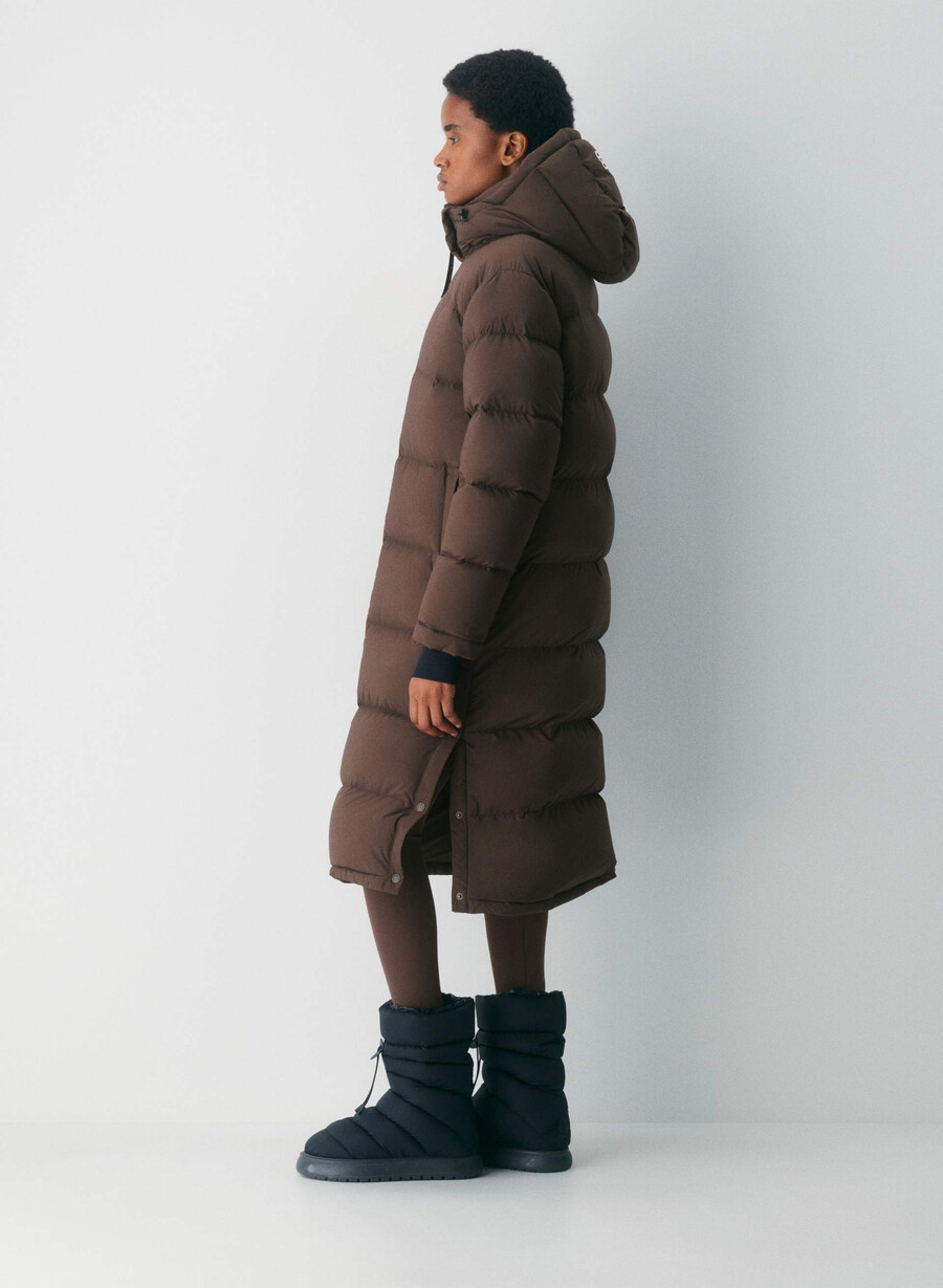 the super puff long - climatte rich mocha brown