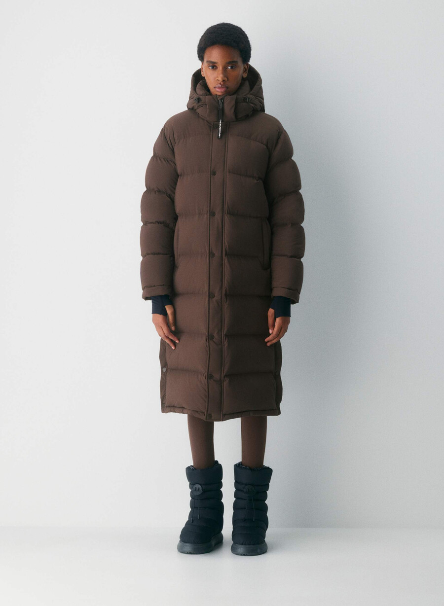 the super puff long - climatte rich mocha brown