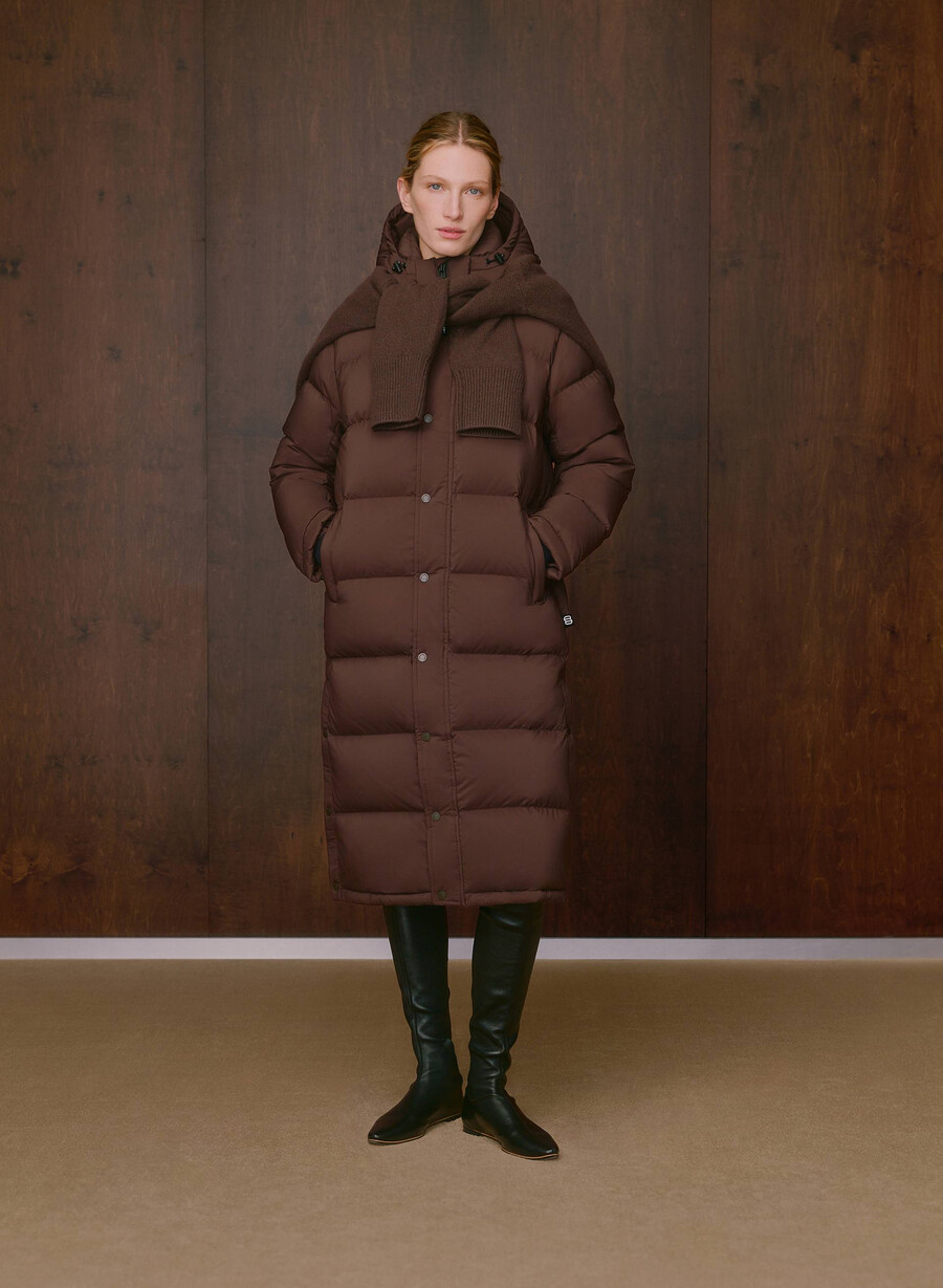 the super puff long - climatte rich mocha brown