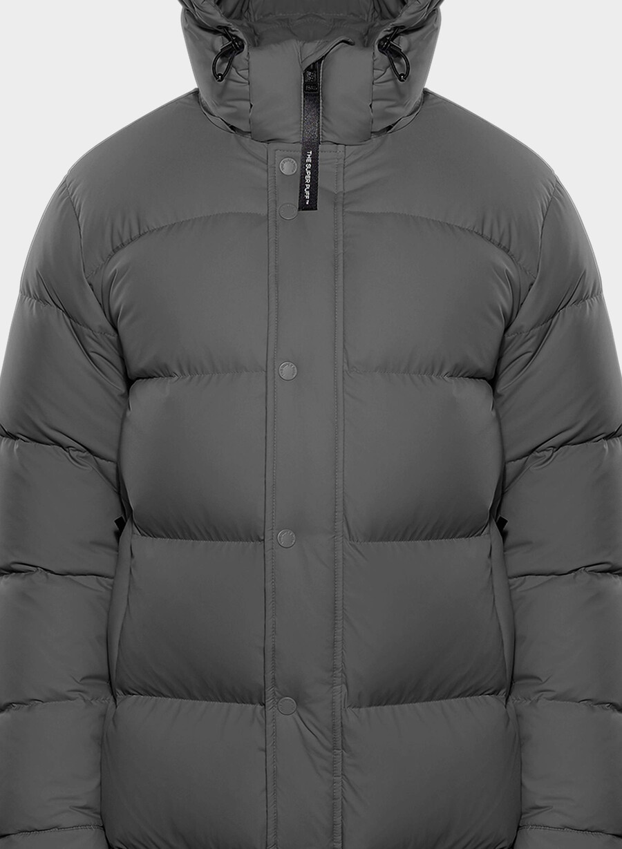 the super puff long - climatte grigio carbone