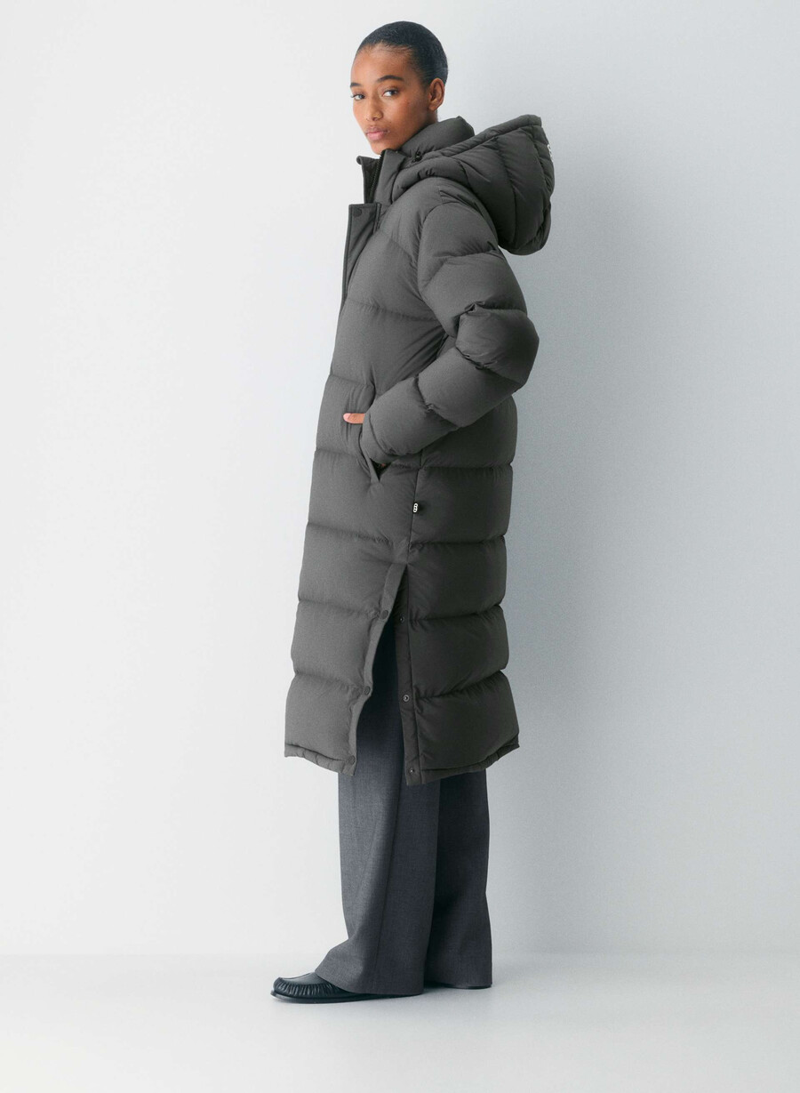 the super puff long - climatte grigio carbone
