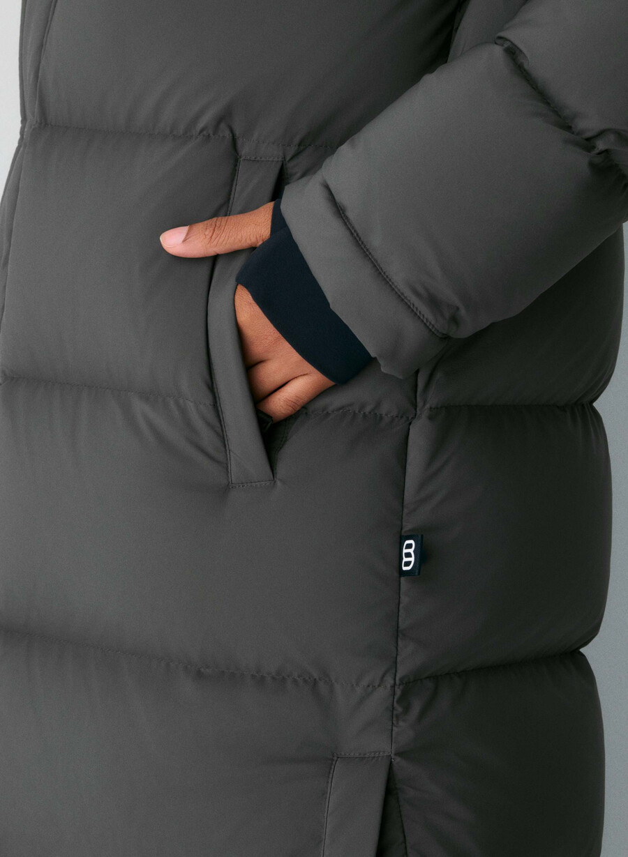 the super puff long - climatte grigio carbone