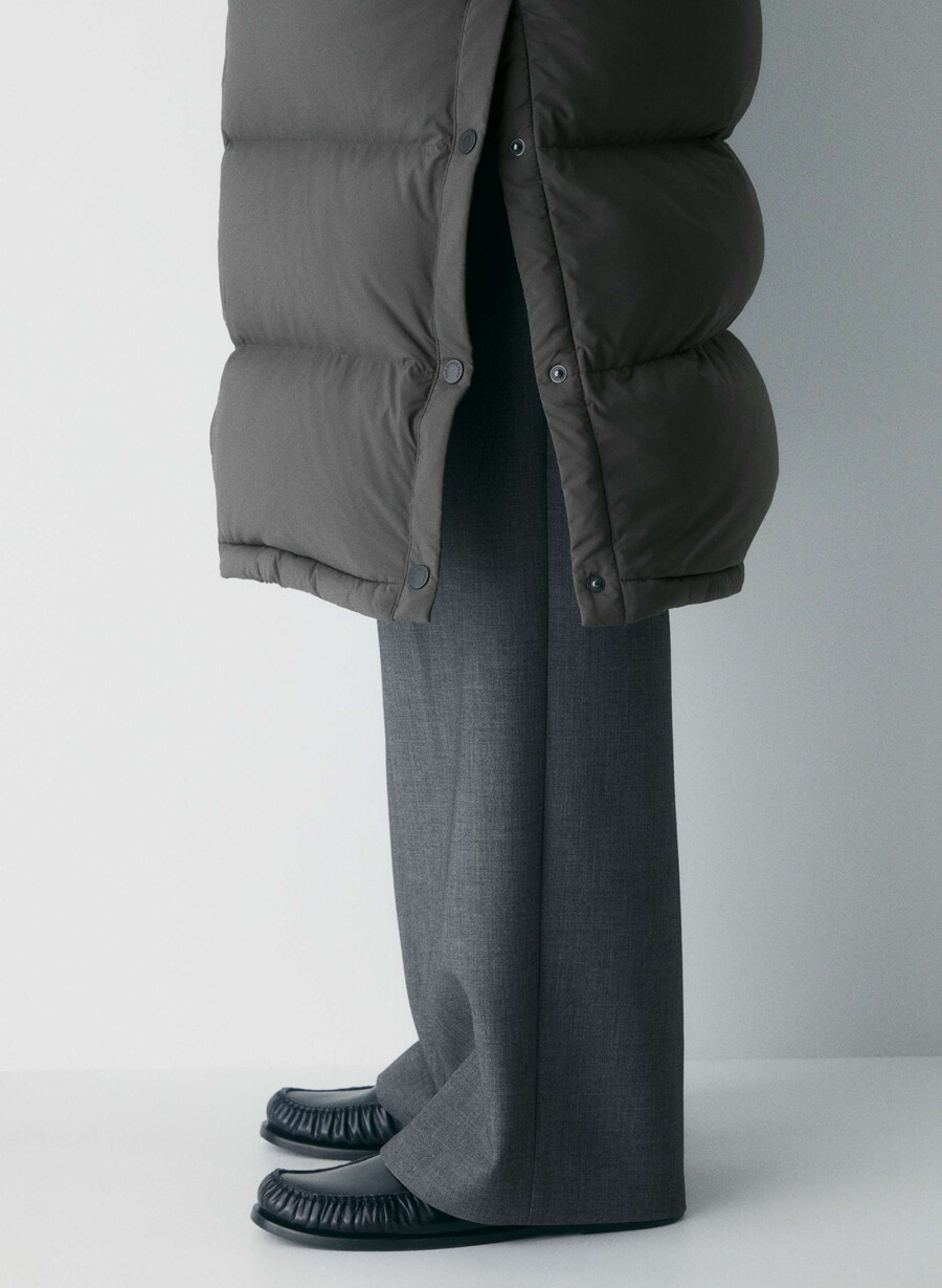 the super puff long - climatte grigio carbone