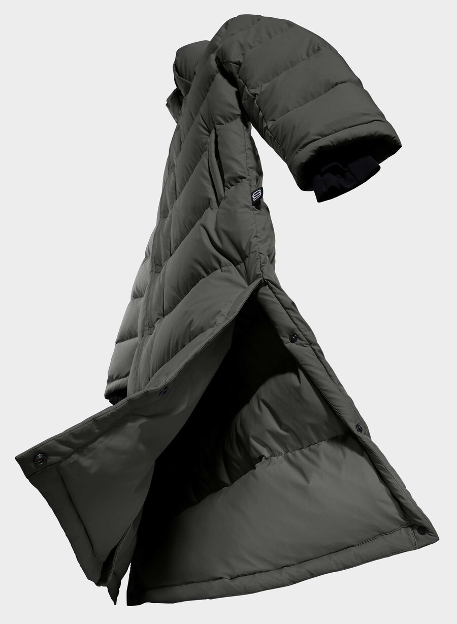 the super puff long - climatte grigio carbone
