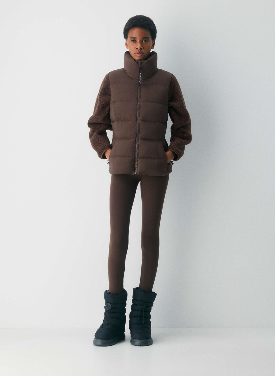 il gilet supersnug puff - climatte rich mocha brown