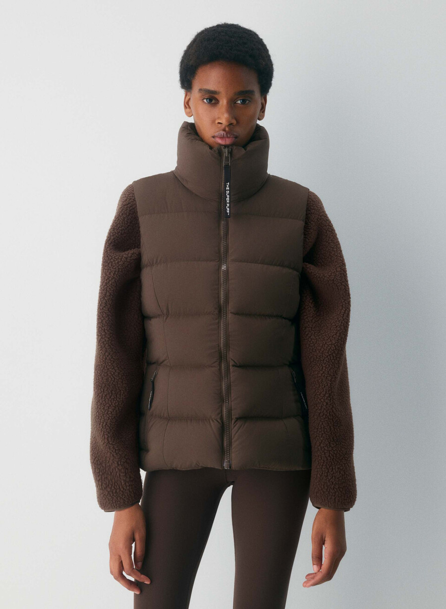 il gilet supersnug puff - climatte rich mocha brown