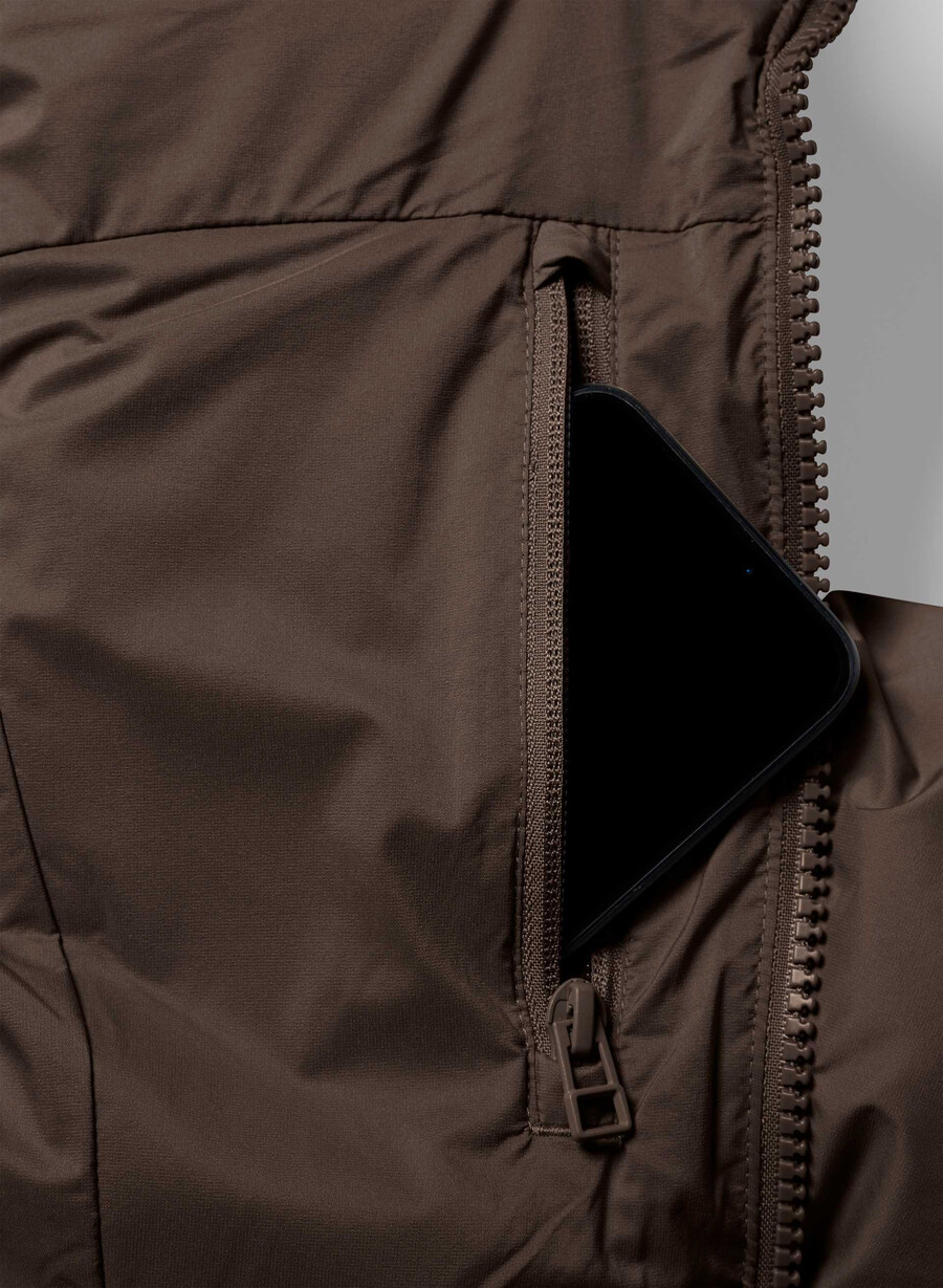 il gilet supersnug puff - climatte rich mocha brown