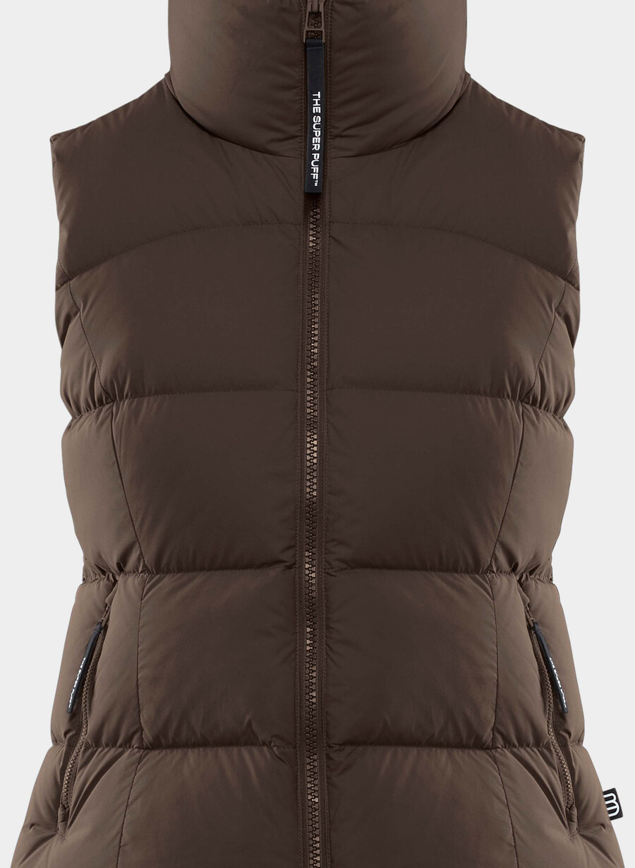 il gilet supersnug puff - climatte rich mocha brown