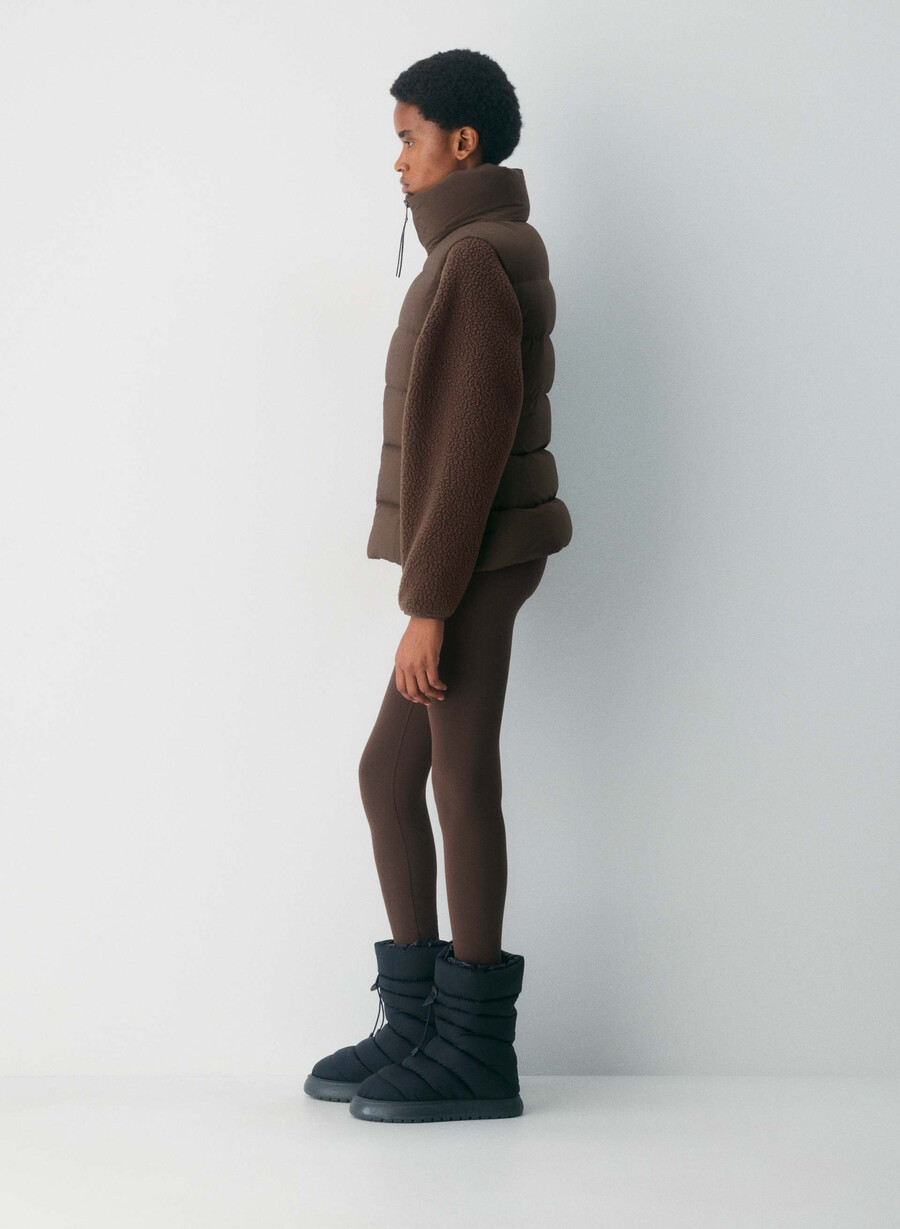 il gilet supersnug puff - climatte rich mocha brown