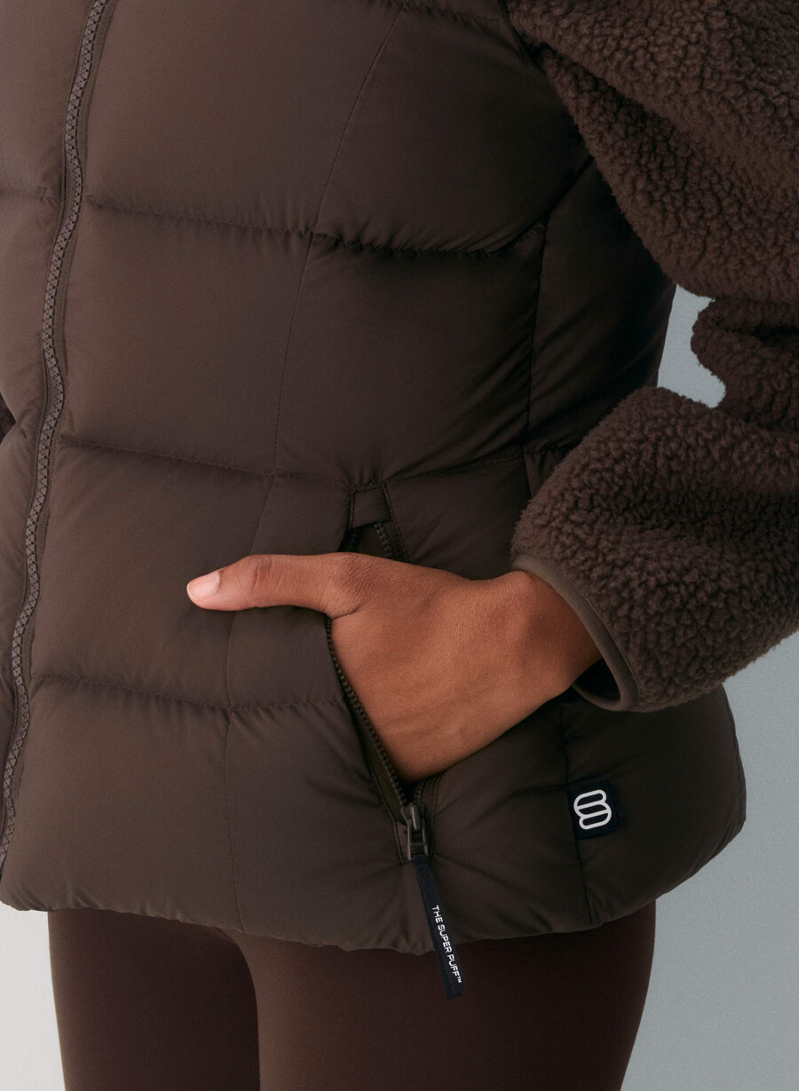 il gilet supersnug puff - climatte rich mocha brown