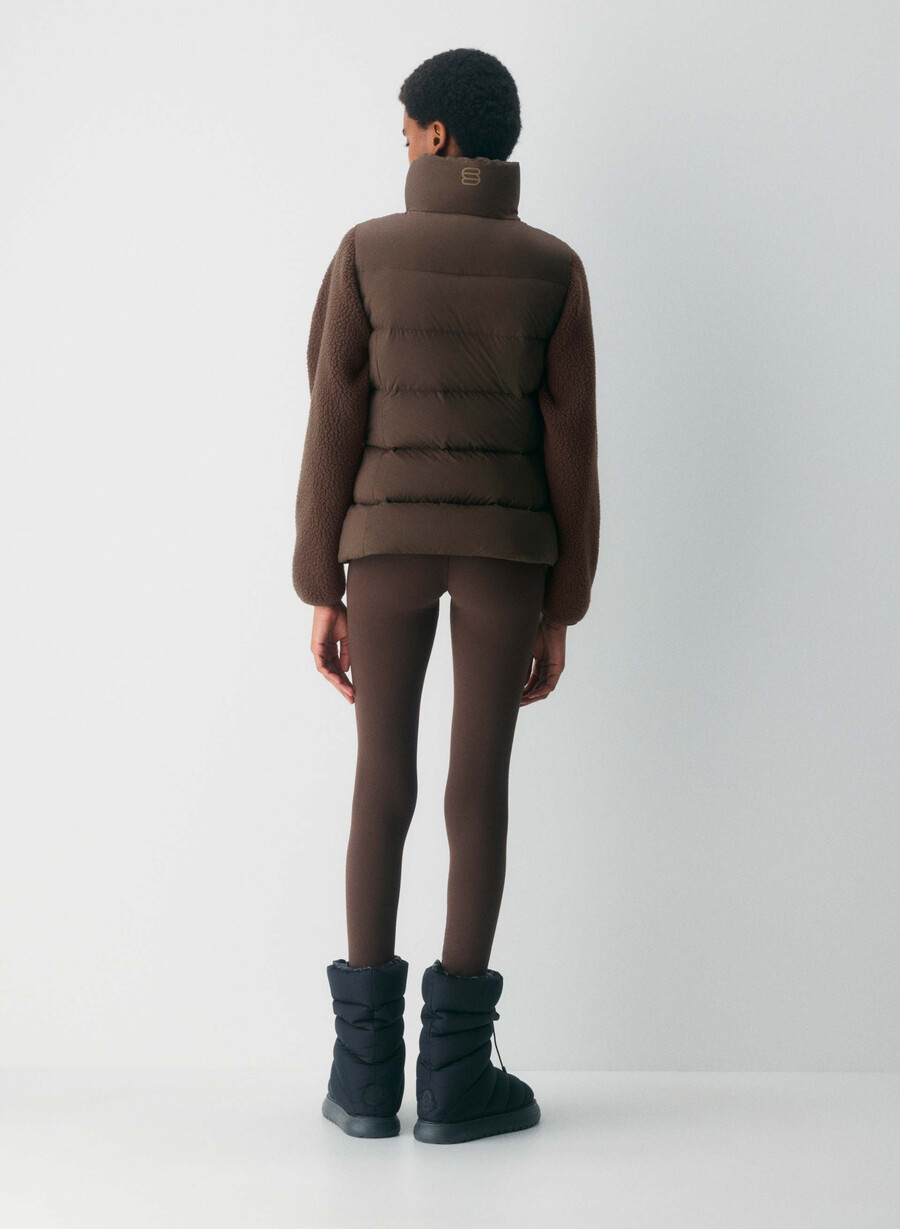 il gilet supersnug puff - climatte rich mocha brown