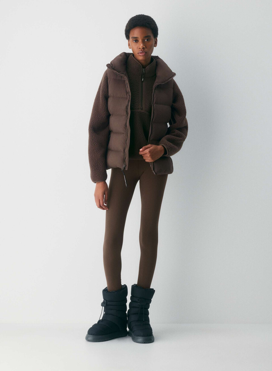 il gilet supersnug puff - climatte rich mocha brown