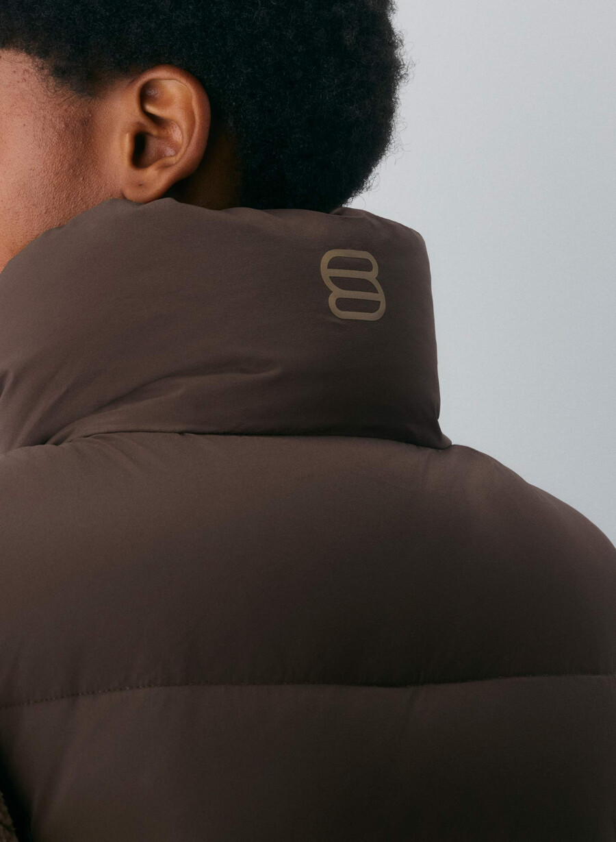 il gilet supersnug puff - climatte rich mocha brown