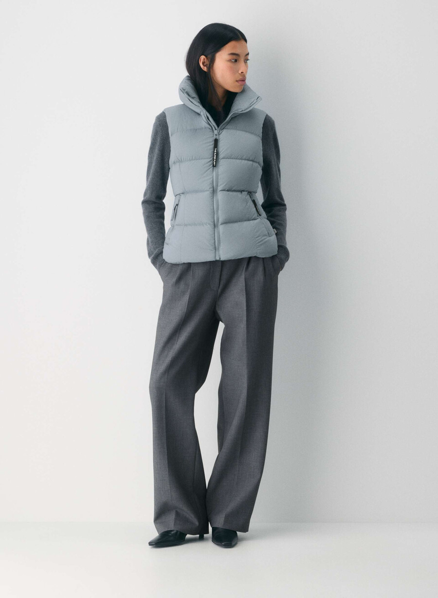 il gilet supersnug puff - climatte slab blue
