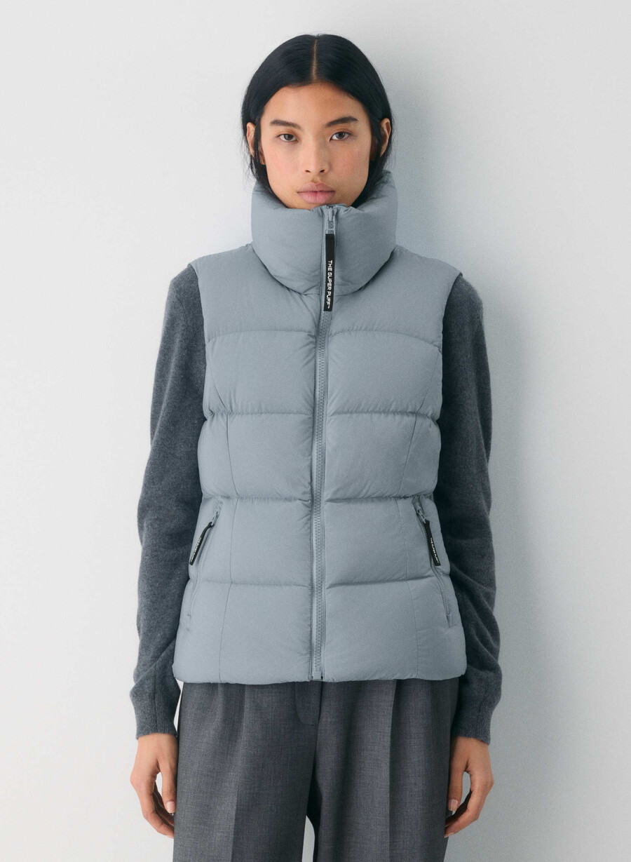 il gilet supersnug puff - climatte slab blue