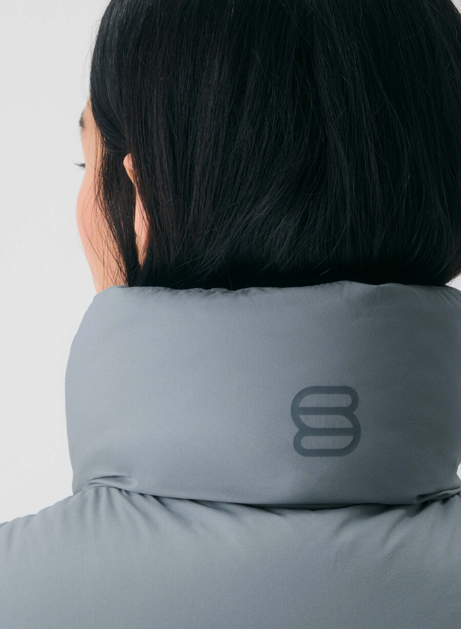 il gilet supersnug puff - climatte slab blue