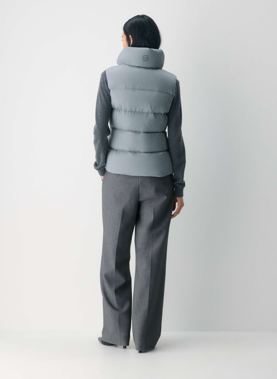 il gilet supersnug puff - climatte slab blue