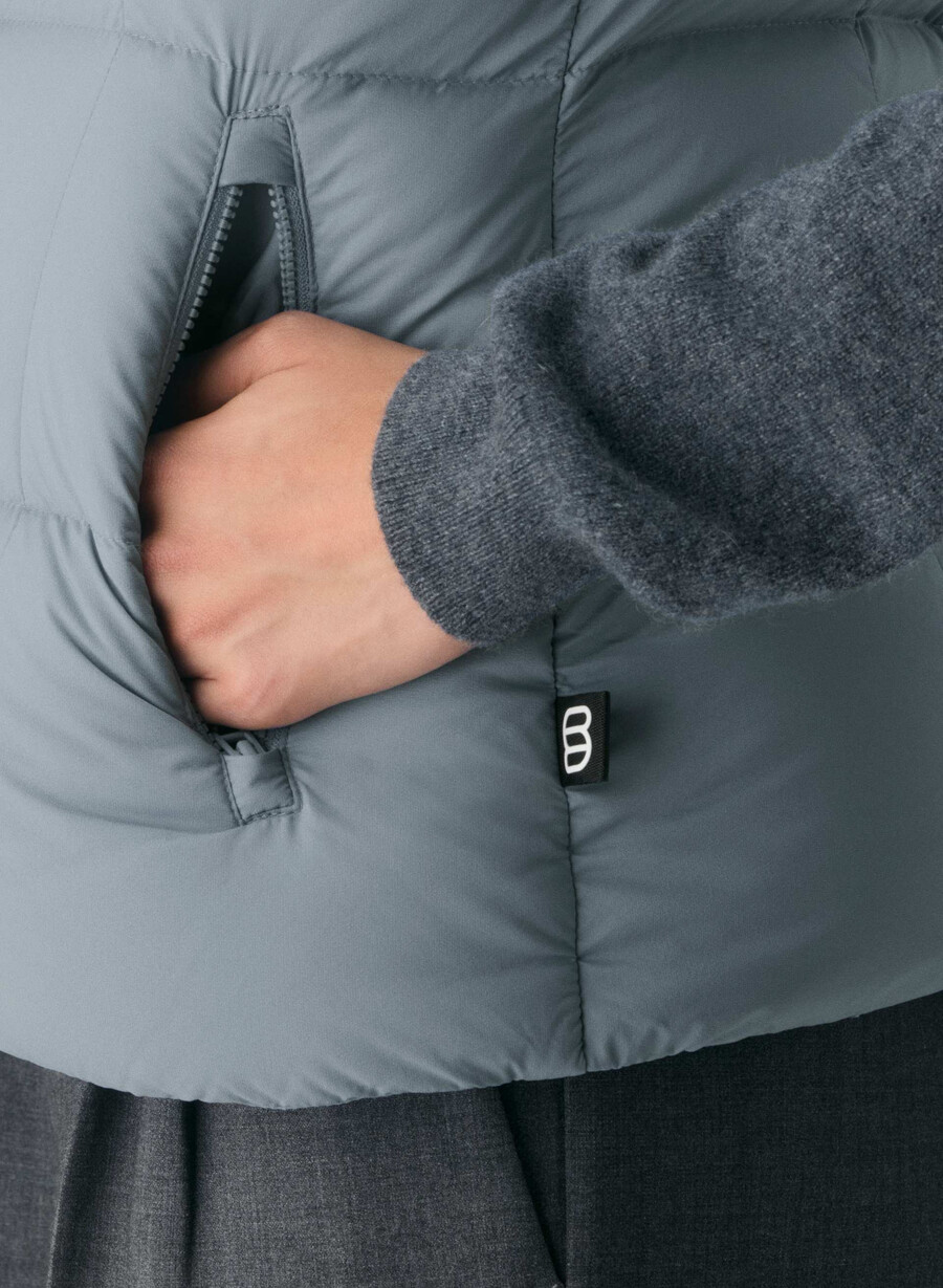il gilet supersnug puff - climatte slab blue