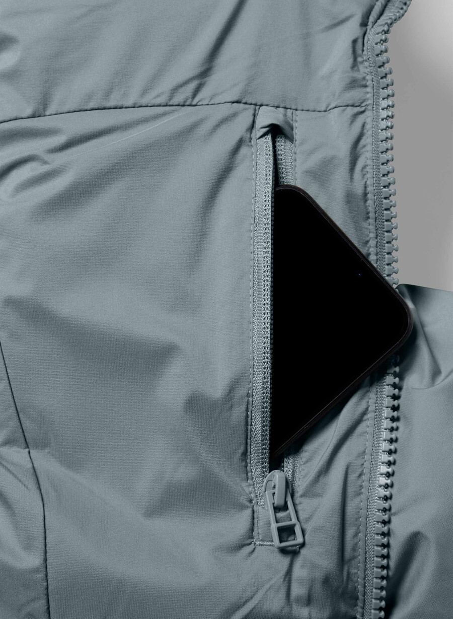 il gilet supersnug puff - climatte slab blue