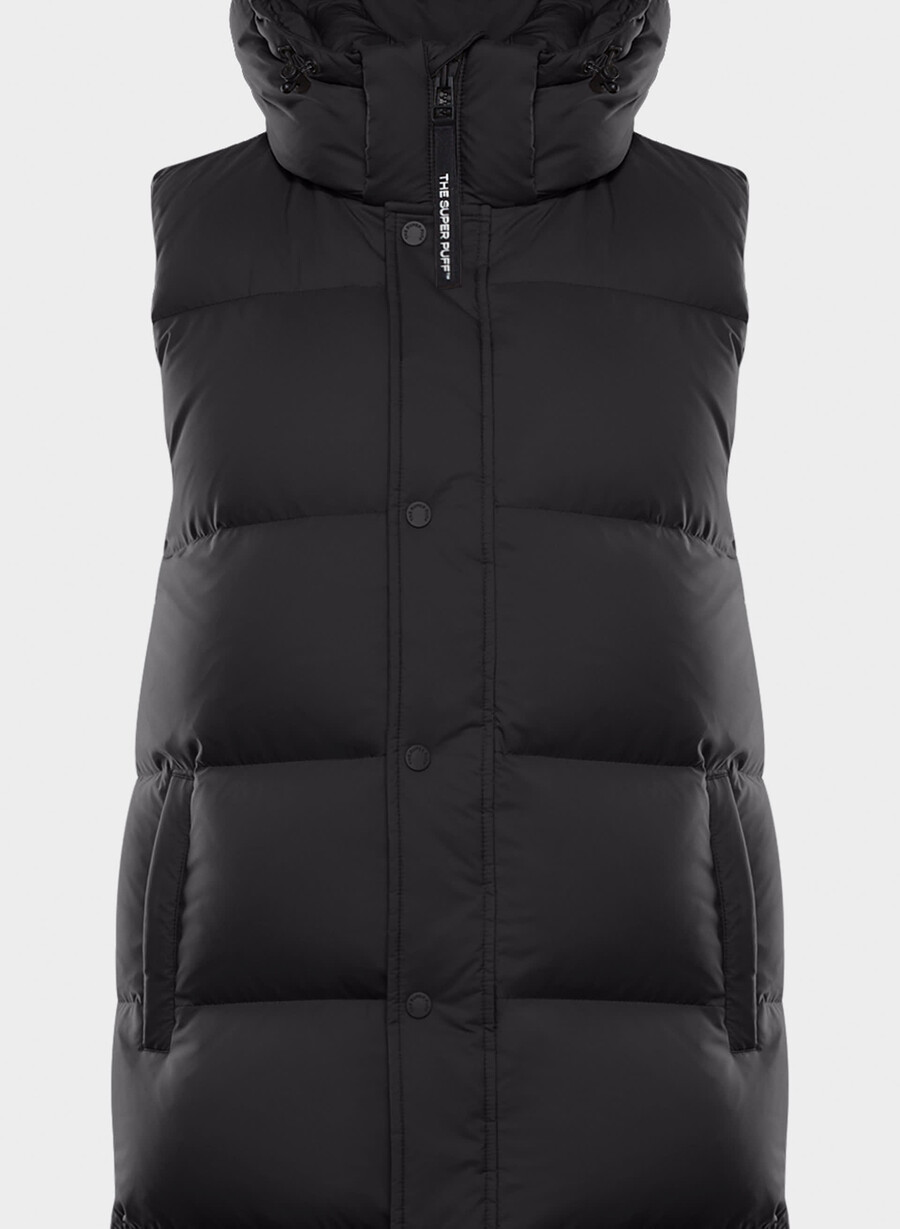 gilet lungo the super puff - climatte nero