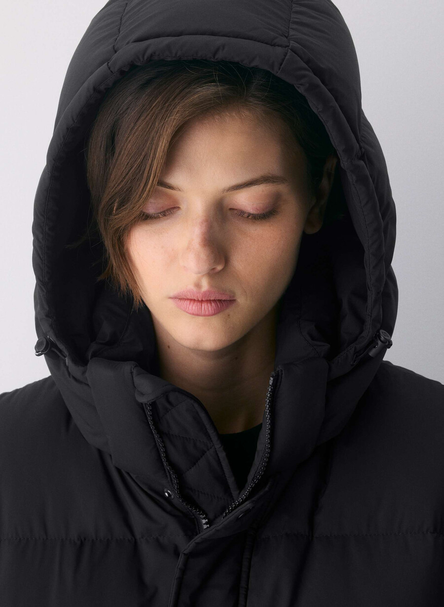 gilet lungo the super puff - climatte nero