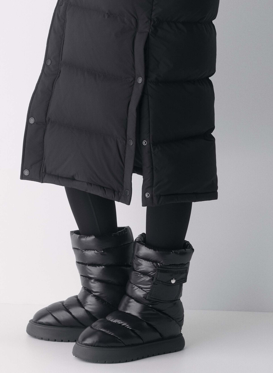gilet lungo the super puff - climatte nero