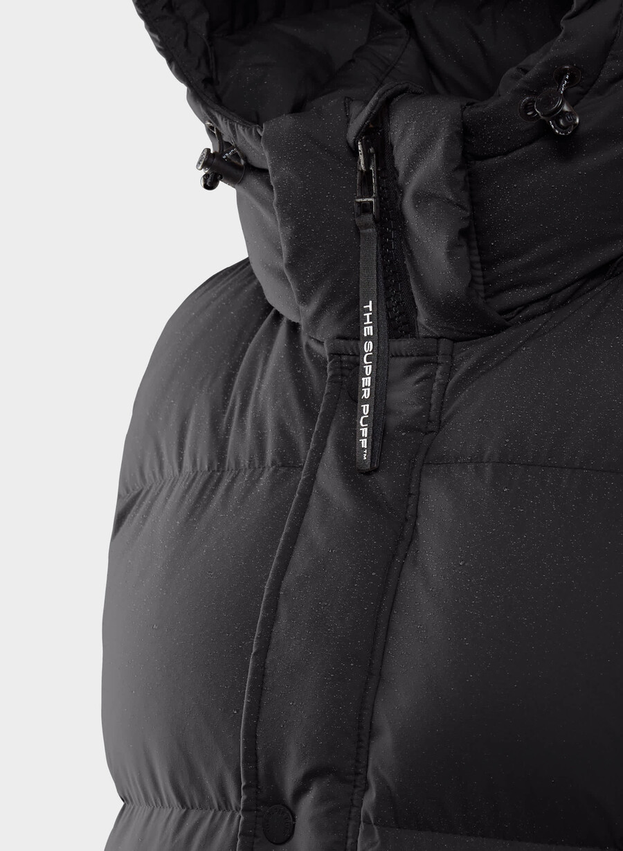 gilet lungo the super puff - climatte nero