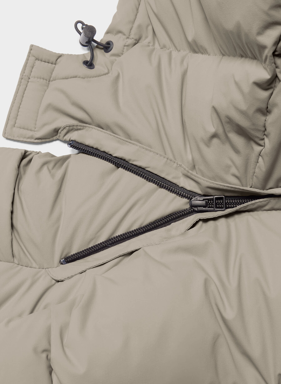 the super puff gilet lungo - climatte modern taupe